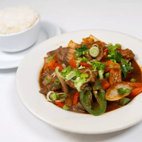 Shaptak beef chili dish at Tibet Kitchen, Boulder CO
